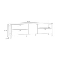 Mueble TV nórdico 200 cm BJORN
