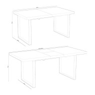 Mesa comedor extensible industrial DAREK Mesa comedor extensible industrial DAREK