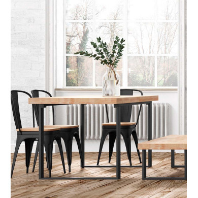 Mesa comedor extensible industrial DAREK
