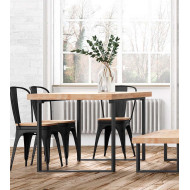 Mesa comedor extensible industrial DAREK Mesa comedor extensible industrial DAREK