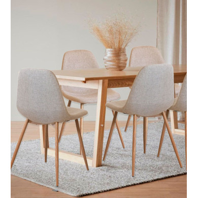 Pack de 4 sillas KOS, estilo nórdico