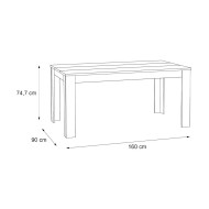 Mesa de comedor 160x90 cm GALENA