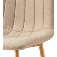 Pack de 4 sillas de comedor tapizadas NADIA