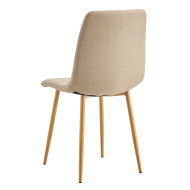 Pack de 4 sillas de comedor tapizadas NADIA