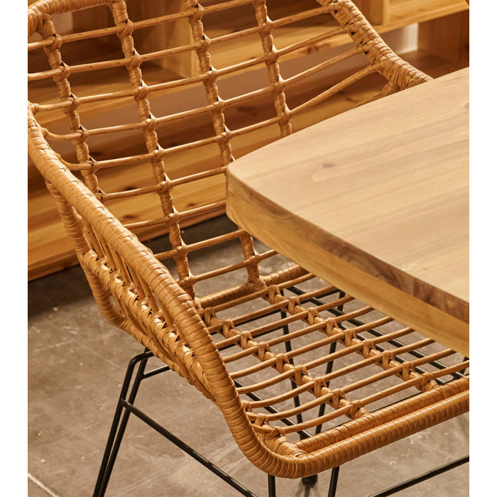 Pack 2 sillas de comedor de ratán OHARA