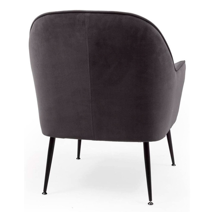 Butaca de terciopelo AMBERES con pata negra o dorada | Cambia Tus Muebles