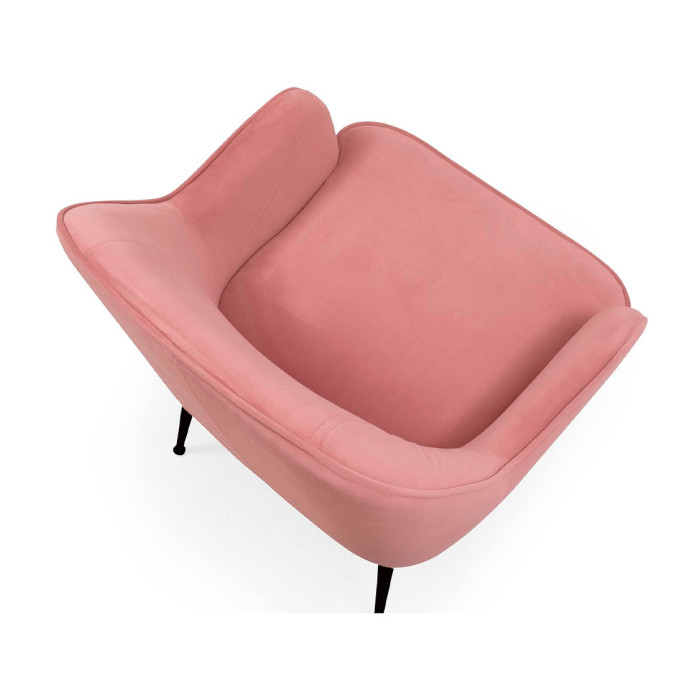 Butaca de terciopelo AMBERES con pata negra o dorada | Cambia Tus Muebles