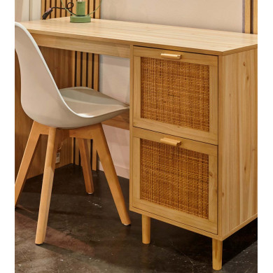 Mesa de escritorio de ratán CAMILE Mesa de escritorio de ratán CAMILE