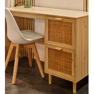 Mesa de escritorio de ratán CAMILE