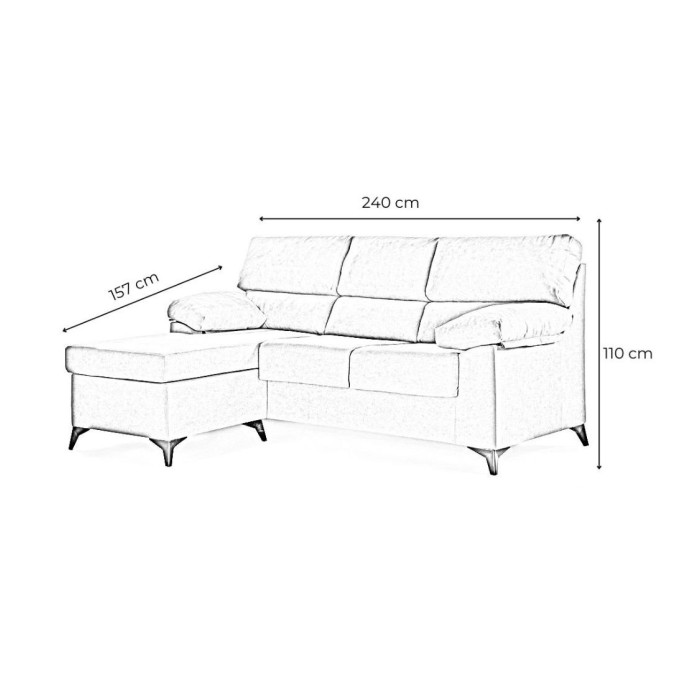 Sofá Chaise Longue reversible HILTON
