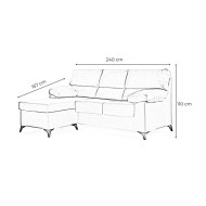 Sofá Chaise Longue reversible HILTON